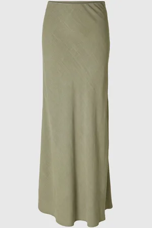 SELECTED Viscose Mélangée Jupe Longue