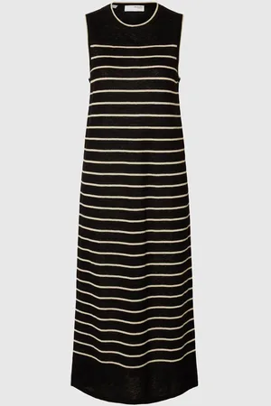 SELECTED Lin Mélangé Robe Longue