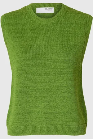 SELECTED Coton Mélangé Gilet Tricoté