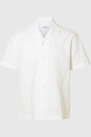 SELECTED Broderie Chemise À Manches Courtes