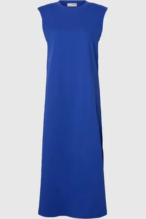 SELECTED Sans Manches En Coton Robe Longue