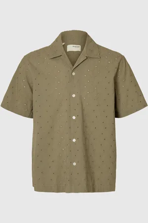 SELECTED Broderie Anglaise Chemise À Manches Courtes