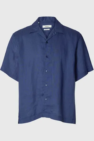 SELECTED 100 % Lin Chemise À Manches Courtes