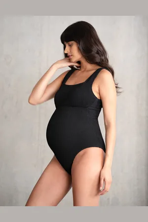 Séraphine Maillot de bain grossesse ultra-extensible noir