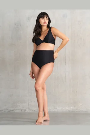 Séraphine Bas de bikini de maternité texturé, sur le ventre