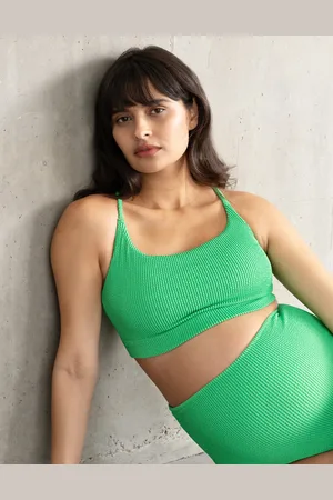 Séraphine Haut de bikini de maternité court, texturé