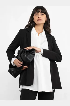 Séraphine Veste tailleur grossesse noire style bureau