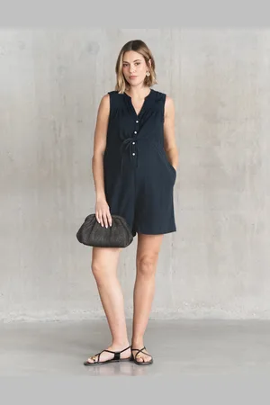 Séraphine Combi-short de grossesse boutonné