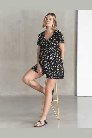 Séraphine Combi-short de grossesse et allaitement en jersey