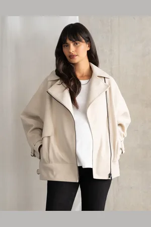 Séraphine Veste motard de maternité oversize