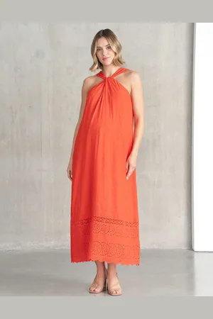 Séraphine Robe de maternité élégante avec une encolure dos-nu