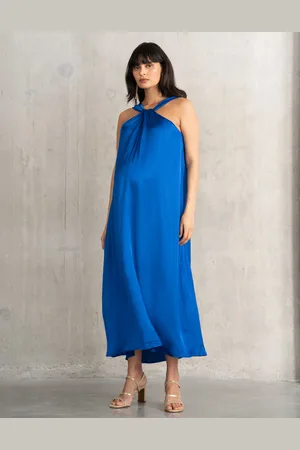Séraphine Robe grossesse trapèze à col licou réversible
