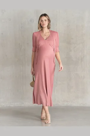 Séraphine Robe de maternité à manches bouffantes
