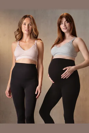 Séraphine Lot de 2 Soutien-gorge allaitement en bambou - Gris & Rose pâle