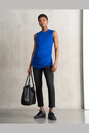 Séraphine Jean grossesse noir slim bio à bandeau au-dessus du ventre