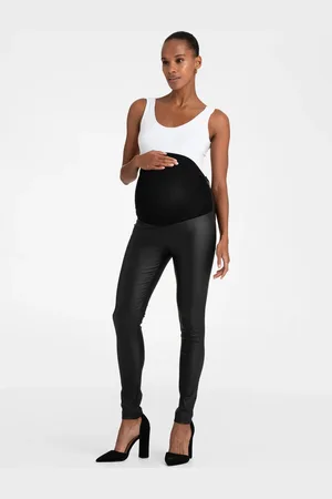 Séraphine Leggings de grossesse enduits mats