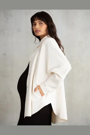 Séraphine Veste-chemise de maternité décontractée