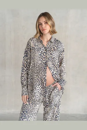 Séraphine Chemise boutonnée en lin - Maternité & Allaitement