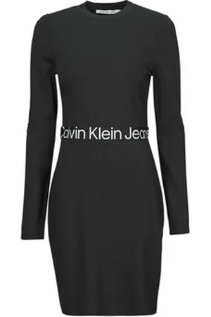 Calvin Klein Robe courte LOGO ELASTIC MILANO LS DRESS