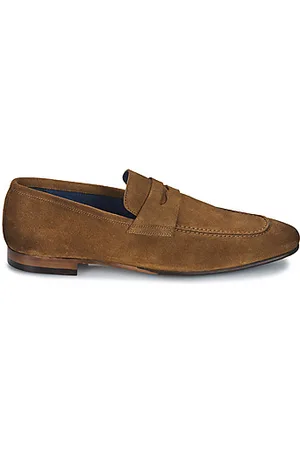 Brett & Sons Mocassins 4577-VELOUR-COGNAC