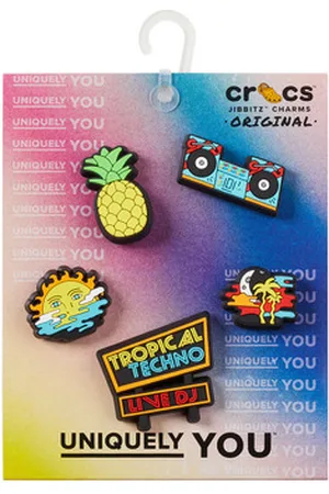 Crocs Accessoires JIBBITZ TROPICAL TECHNO DJ 5 PACK