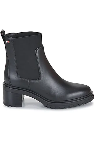 Tommy Hilfiger Boots FLAG MID HEEL LEATHER CHELSEA