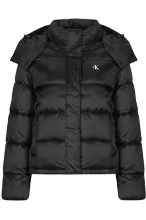 Calvin Klein Doudounes SHINY MONOLOGO ND SHORT PUFFER