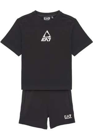 EA7 Ensembles enfant TRAIN LOGO SERIES BOY KIT TEE-SHORTS FREE