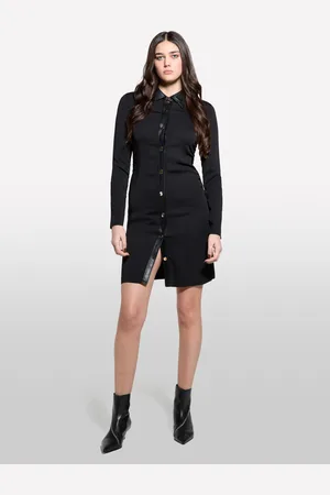 Sisley Robe Chemisier Courte Femme