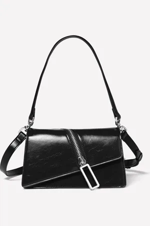 Sisley Black Bag With Zipper Femme