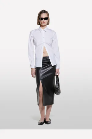 Sisley Jupe Fendue Mi-longue Femme