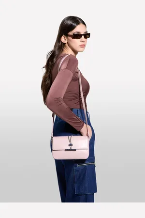 Sisley Pink Shoulder Bag With Chain Femme