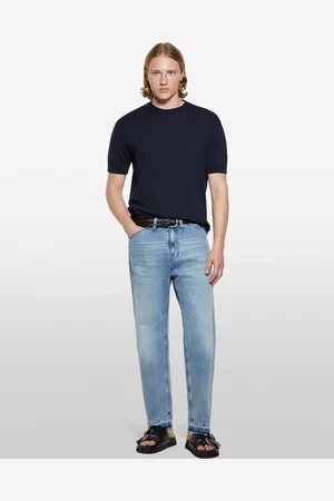 Sisley Chemise Bleue À Manches Courtes Homme