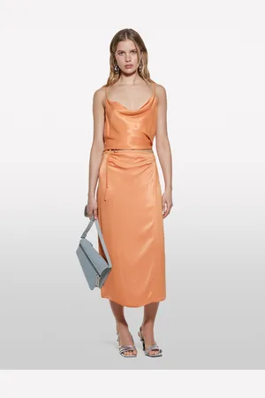 Sisley Jupe En Satin Femme