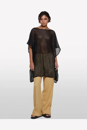 Sisley Caftan Au Crochet Femme