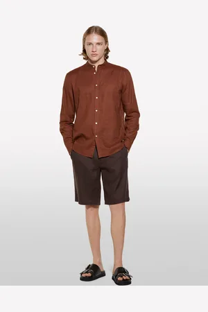 Sisley Bermuda 100 % Lin Homme