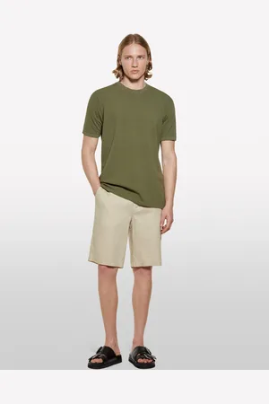 Sisley Bermudes Sable 100 % Lin Homme