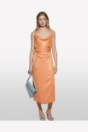 Sisley Jupe En Satin Femme