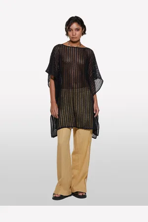 Sisley Caftan Au Crochet Femme