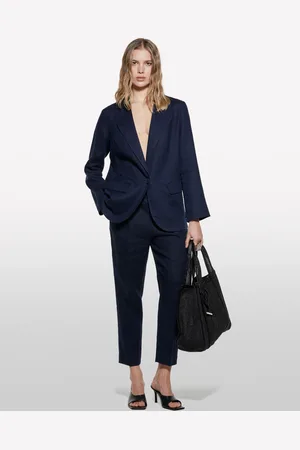 Sisley Jogger En 100% Lin Femme