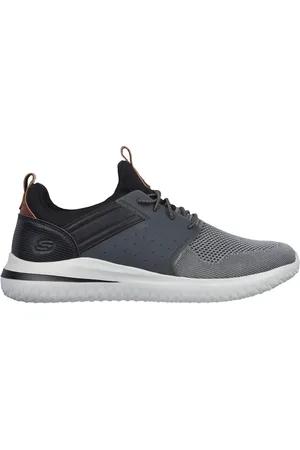 Skechers Delson 3.0 - Cicada Shoes Moyen Width en Gris/Noir