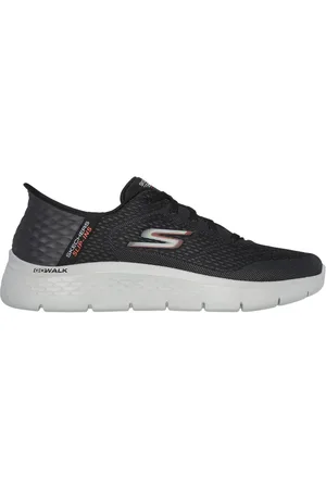 Skechers Slip-ins: GO WALK Flex - New World Shoes Moyen Width en Noir/Orange
