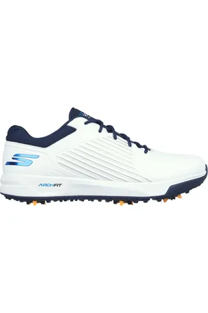 Skechers GO GOLF Arch Fit Elite Vortex Moyen Width en Blanc/Bleu Marine