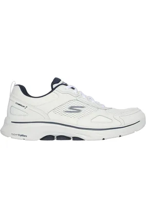 Skechers GO WALK 7 - The Forefather Shoes Moyen Width en Blanc/Bleu Marine