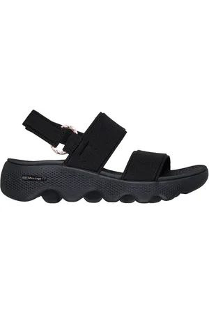 Skechers GO WALK Massage Fit - Renee Shoes Moyen Width en Noir/Or Rose