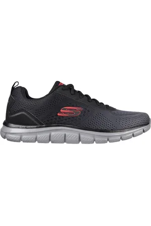 Skechers Track - Ripkent Shoes Moyen Width en Noir/Gris Anthracite