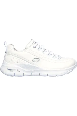 Skechers Arch Fit - Citi Drive Shoes Moyen Width en Blanc/Argent