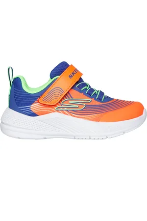 Skechers Microspec Advance Shoes Moyen Width en Orange/Bleu
