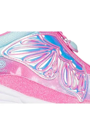 Skechers Dream Racer - Butterfly Express Shoes Moyen Width en Rose/Turquoise