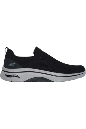 Skechers GO WALK Arch Fit 2.0 - Knitted Relief Shoes Moyen Width en Noir/Gris